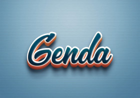 Cursive Name DP: Genda