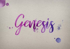 Genesis Watercolor Name DP