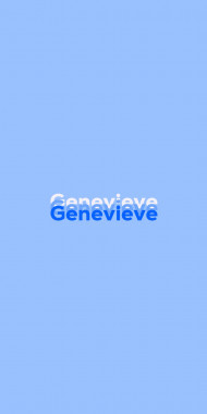 Name DP: Genevieve