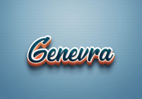 Cursive Name DP: Genevra