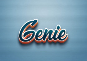Cursive Name DP: Genie