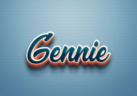 Cursive Name DP: Gennie