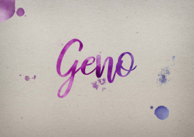 Geno Watercolor Name DP