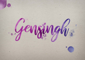 Gensingh Watercolor Name DP