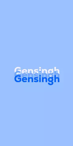 Name DP: Gensingh