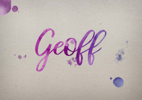 Geoff Watercolor Name DP