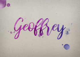Geoffrey Watercolor Name DP