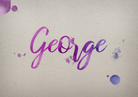 George Watercolor Name DP