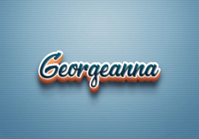 Cursive Name DP: Georgeanna