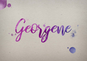 Georgene Watercolor Name DP