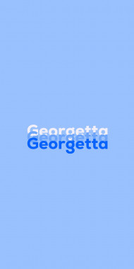 Name DP: Georgetta