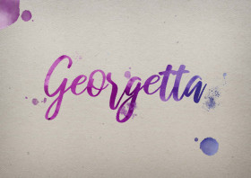 Georgetta Watercolor Name DP