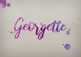 Georgette Watercolor Name DP