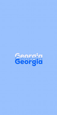 Name DP: Georgia