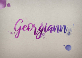Georgiann Watercolor Name DP