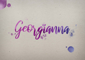 Georgianna Watercolor Name DP