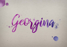 Georgina Watercolor Name DP