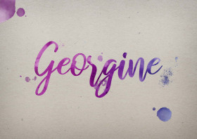 Georgine Watercolor Name DP