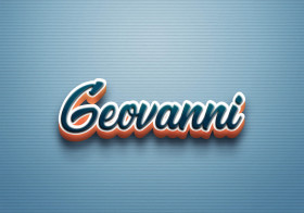 Cursive Name DP: Geovanni
