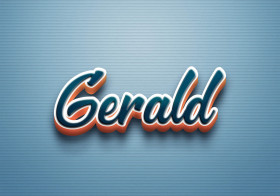 Cursive Name DP: Gerald