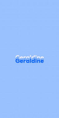 Name DP: Geraldine