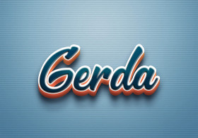 Cursive Name DP: Gerda