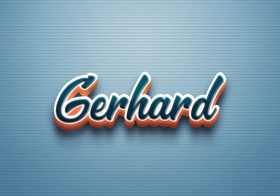 Cursive Name DP: Gerhard