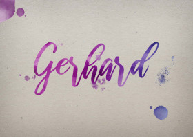Gerhard Watercolor Name DP