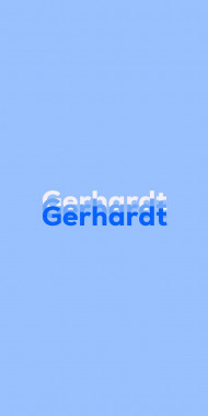 Name DP: Gerhardt