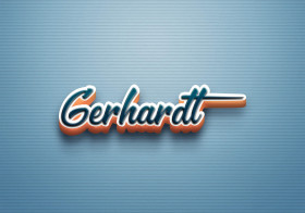 Cursive Name DP: Gerhardt