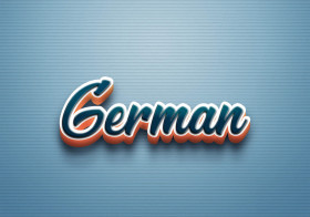 Cursive Name DP: German