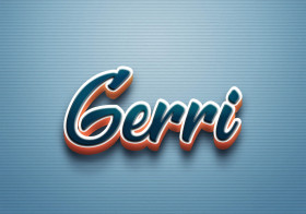 Cursive Name DP: Gerri