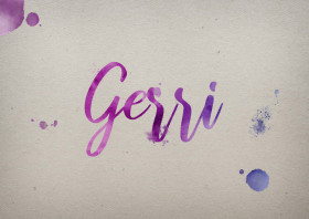 Gerri Watercolor Name DP