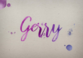 Gerry Watercolor Name DP