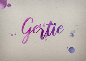 Gertie Watercolor Name DP