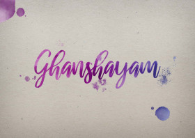 Ghanshayam Watercolor Name DP