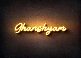 Glow Name Profile Picture for Ghanshyam