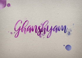 Ghanshyam Watercolor Name DP