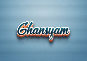 Cursive Name DP: Ghansyam