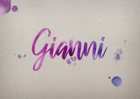 Gianni Watercolor Name DP