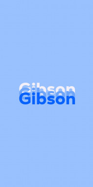 Name DP: Gibson