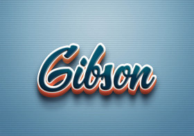 Cursive Name DP: Gibson