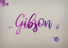 Gibson Watercolor Name DP