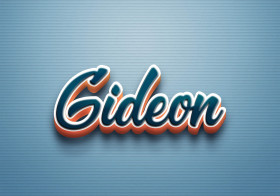 Cursive Name DP: Gideon