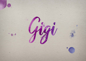 Gigi Watercolor Name DP