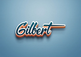 Cursive Name DP: Gilbert