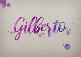 Gilberto Watercolor Name DP