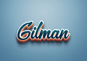 Cursive Name DP: Gilman