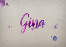 Gina Watercolor Name DP