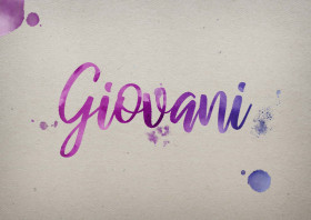 Giovani Watercolor Name DP